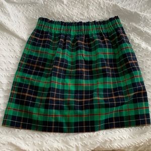 J. Crew Tartan Paper Bag Skirt
